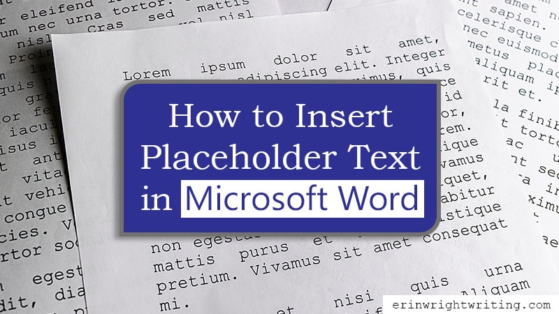 placeholder word for mac